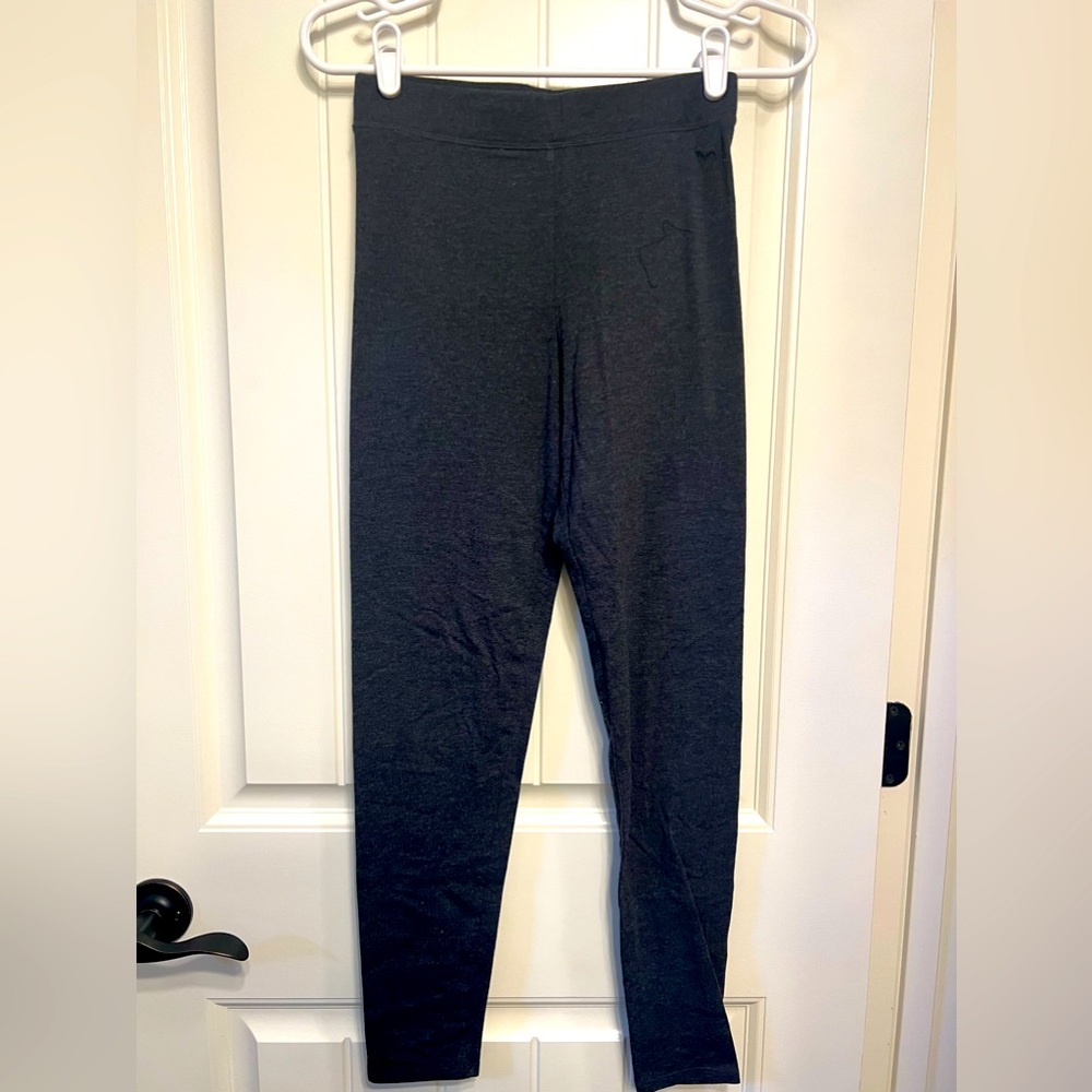 Charcoal Gray Pink Leggings Size Small